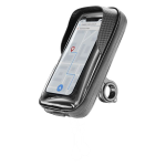 CELLULARLINE Supporto per Moto e Biciclette RIDER SHIELD "Waterproof" da Manubrio con Rotazione a 360° Universale iPhone e Smartphone