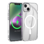 HOCO Cover MAGNETIC per APPLE iPhone 15 Plus da 6.7" con Ricarica MagSafe - Trasparente