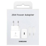 SAMSUNG Kit EP-T2510 Caricabatteria da Casa 25W e Cavetto Type-C to Type-C - Bianco